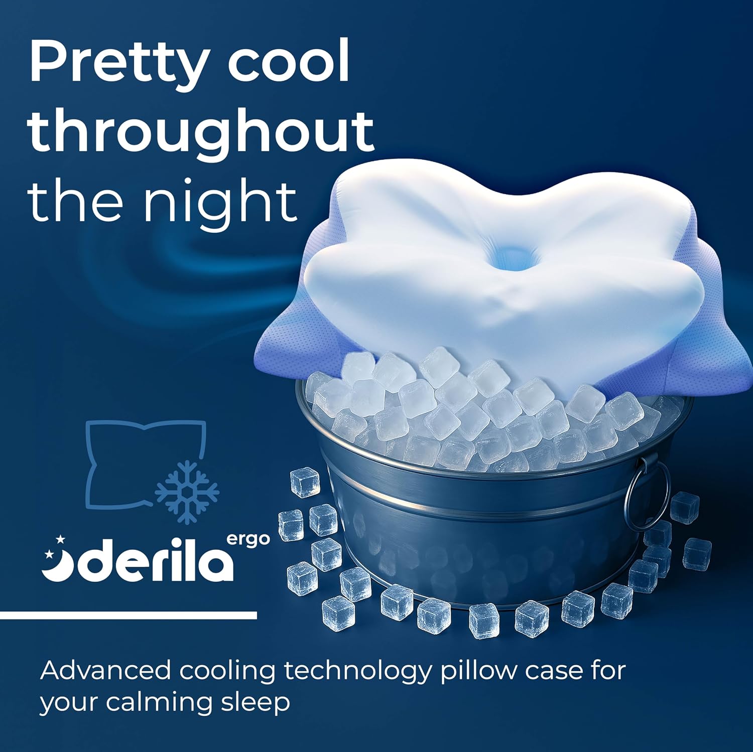 Derila Ergo Cervical Neck Pillow for Sleeping Pillow Contour Memory Foam Pillows for Back, Side Sleeper Pillows 21.25 x 14.17 x 4.72 inches - Image 8