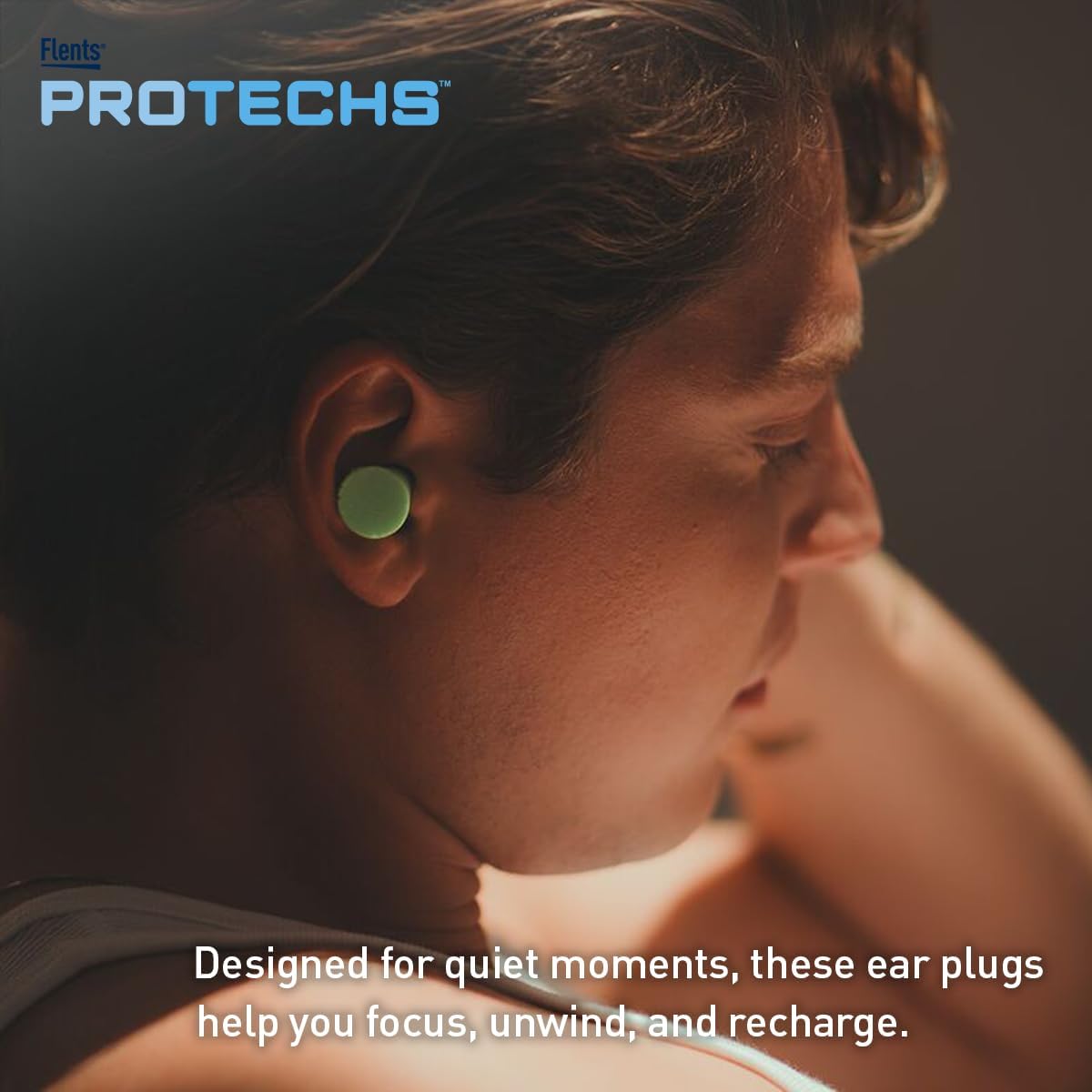 Flents Protechs Quiet Contour Foam Ear Plugs, NRR 33, 10 Pair, Green - Image 7