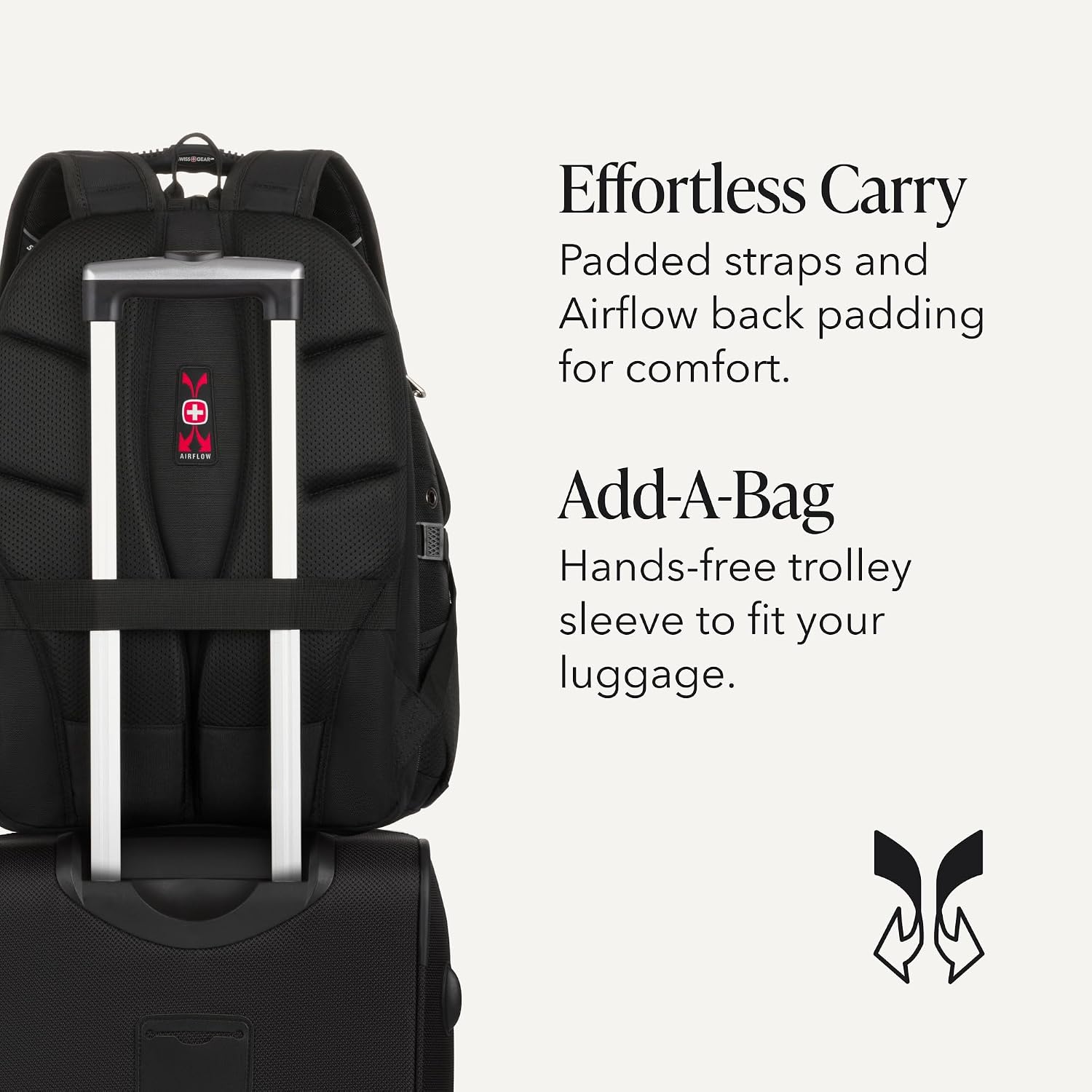 SWISSGEAR 1900 ScanSmart Laptop Backpack, Fits Most 17-Inch Laptops, TSA-Friendly Lay-Flat Design, RFID Protection, and Tablet Pocket, Black, 31L, 18.5-Inch - Image 6